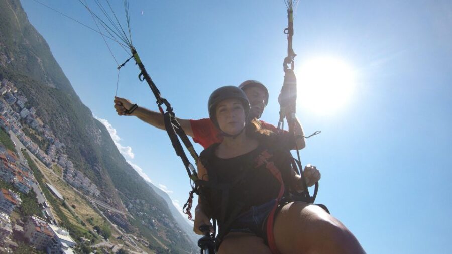 From Alanya: Tandem Paragliding With Transfer and Insurance