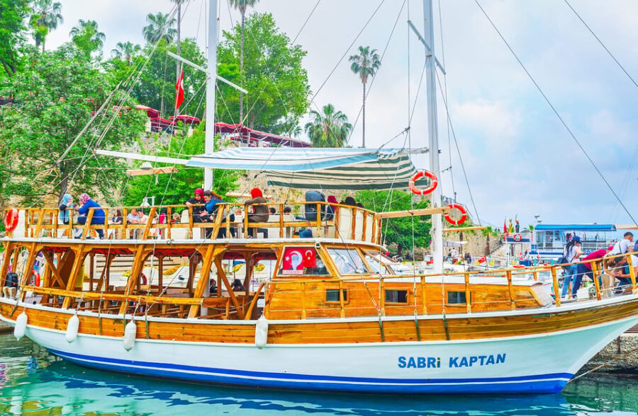 From Antalya: Half-Day Boat Tour to Düden Waterfalls