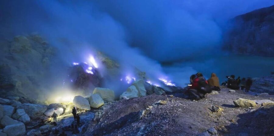 From Bali: Private Overnight Trip to Ijen Crater Blue Flames