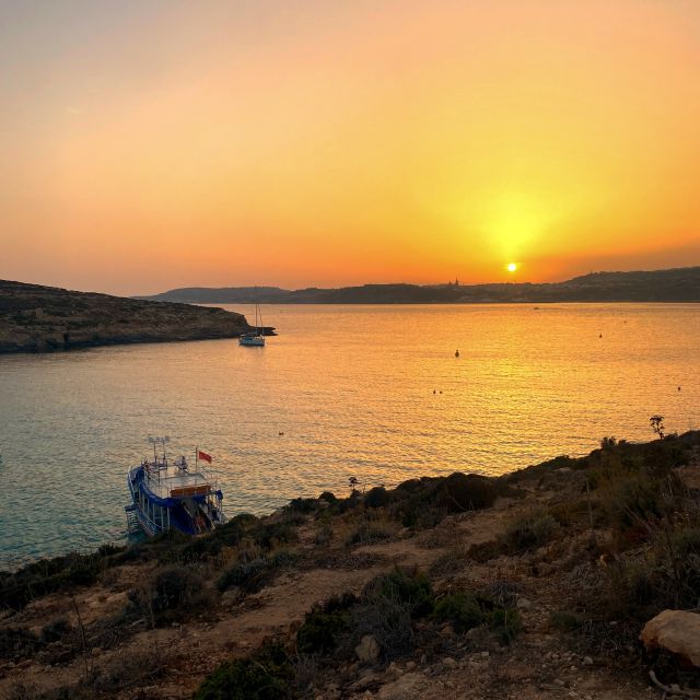 From Bugibba: Blue Lagoon Sunset Cruise
