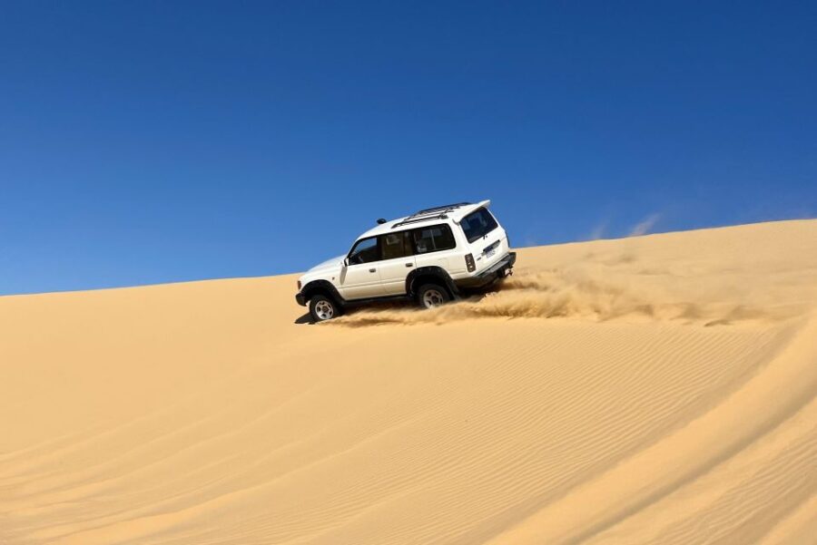 From Cairo: Desert Safari, Camel Ride, Magic Lake, & Lunch