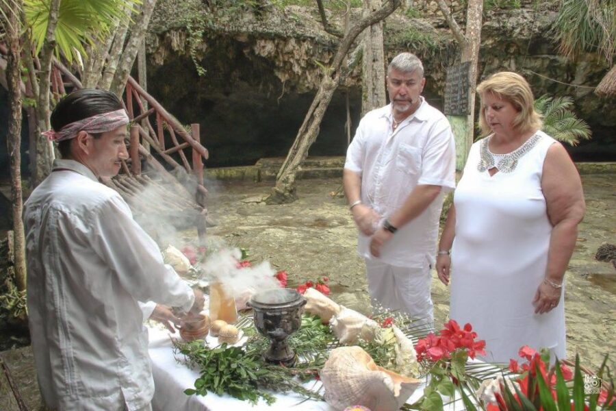 From Cancun or Playa Del Carmen: Mayan Purification Ceremony