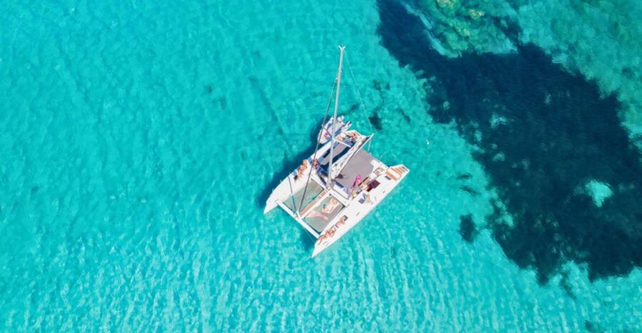 From Cannigione: Catamaran Tour Among La Maddalena Islands