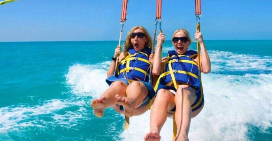 From EL Gouna: Parasailing, Jet Boat, Watersports & Transfer