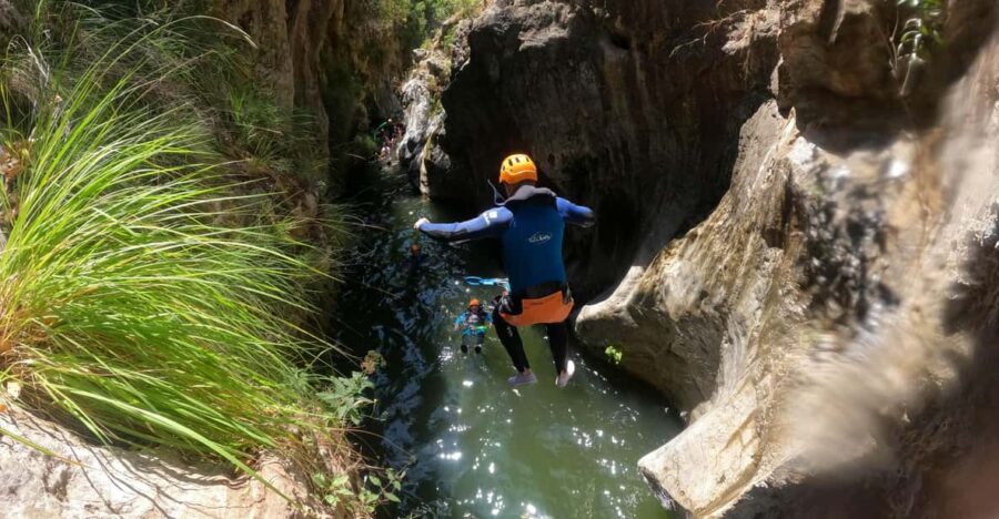 From Estepona: Guadalmina River Guided Canyoning Adventure