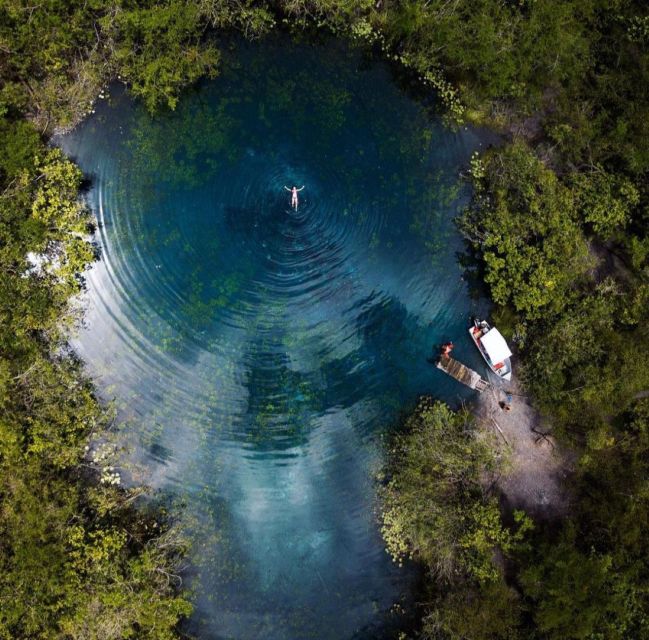 From Flores: El Pucte Blue Crater Private Day Tour