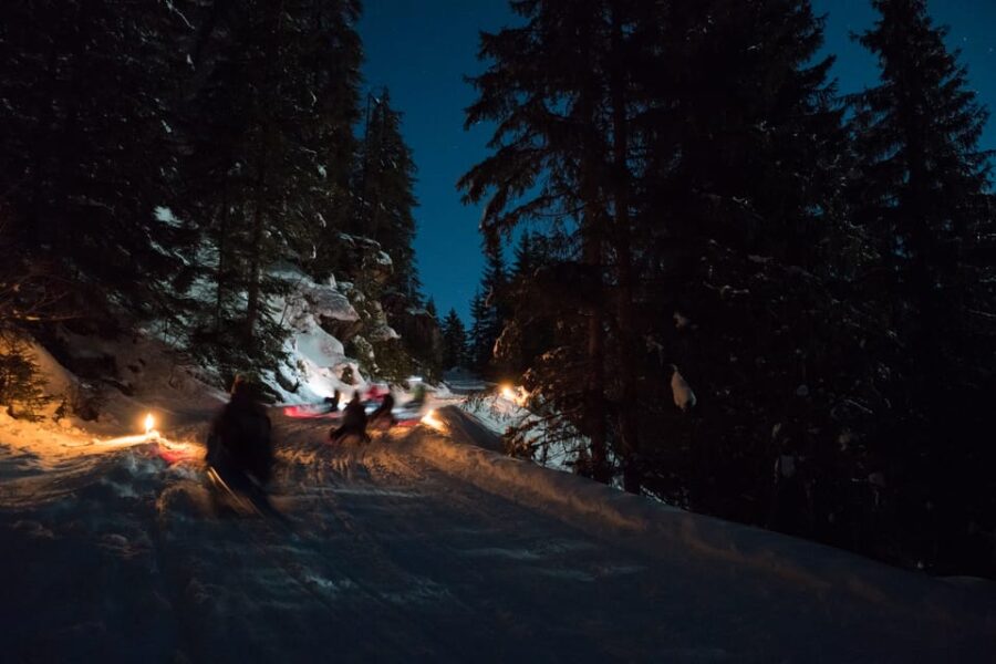 From Interlaken: Night Sledding - Activity Overview