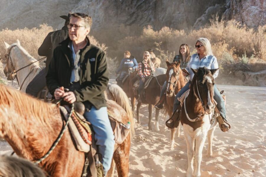From Las Vegas: Desert Sunset Horseback Ride With BBQ Dinner