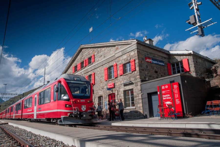 From Lecco Railway Station: Bernina Train Ticket