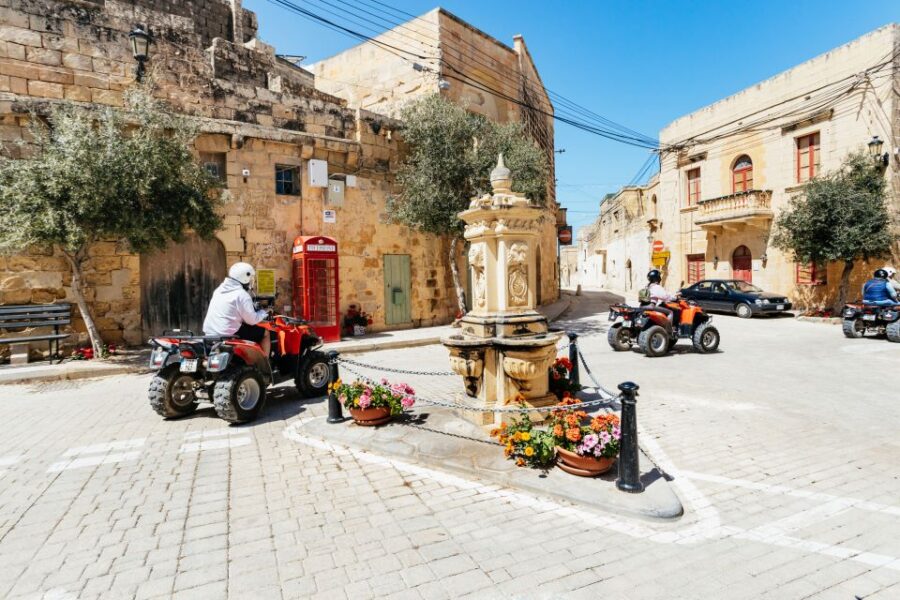 From Malta: Gozo Full-Day Quad Tour With Lunch and Boat Ride
