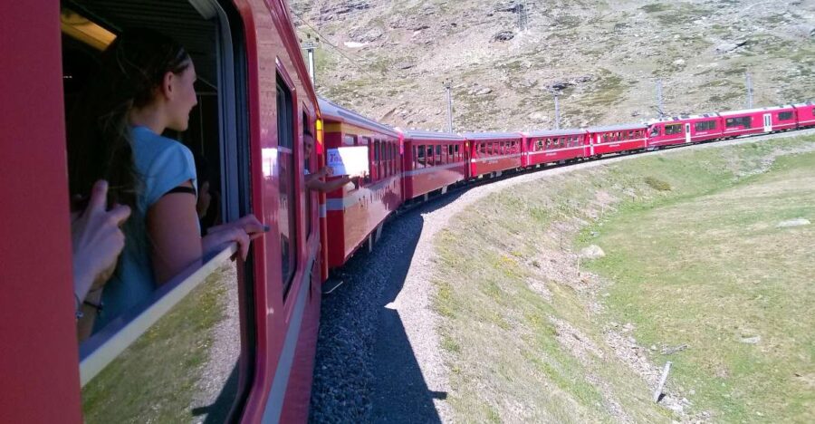 From Milan: Bernina Train, Swiss Alps & St. Moritz Day Trip
