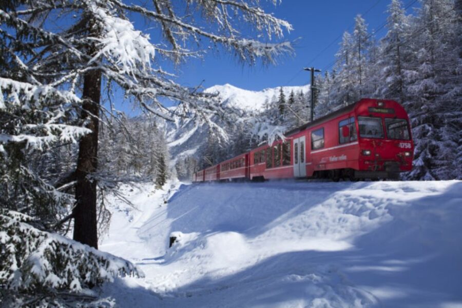 From Milan: St. Moritz and Panoramic Bernina Express Tour