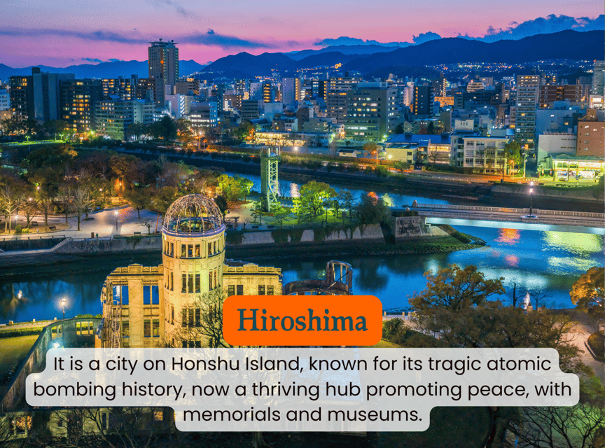 From Osaka/Kyoto: Hiroshima and Miyajima Private Tour