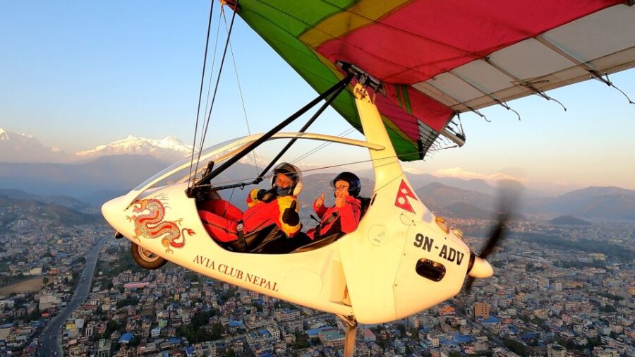 From Pokhara: Ultra Light Flying Over Himalayas