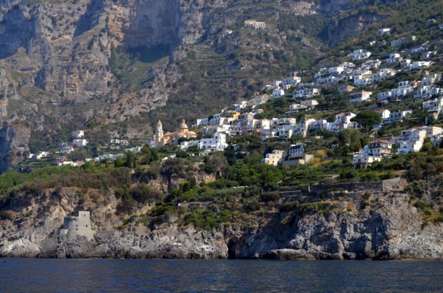 From Positano: Amalfi Coast Boat Tour With Swimming Stop