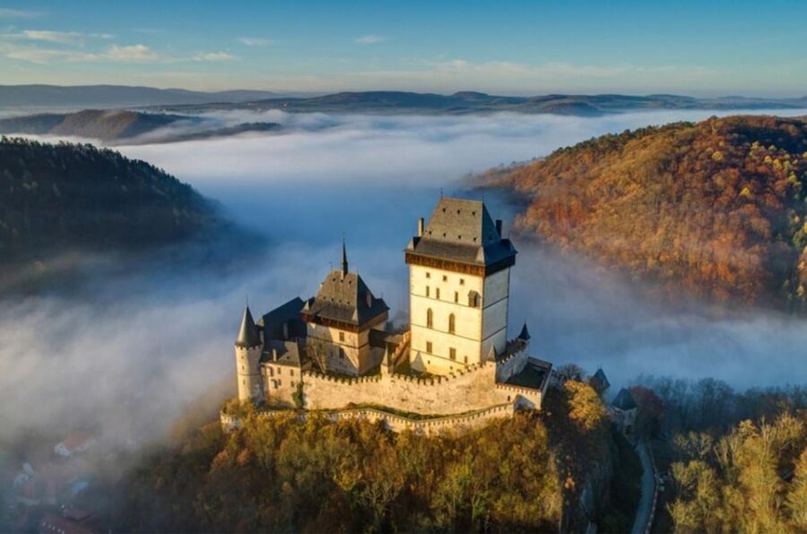 From Prague: Small Group Koneprusy Caves & Karlstejn Castle