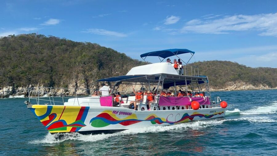 From Puerto Escondido: Huatulco 7 Bays Tour