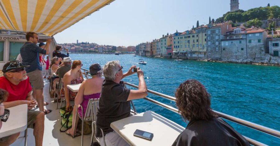 From Pula: Day Cruise to Rovinj, Lim Fjord, and Red Island