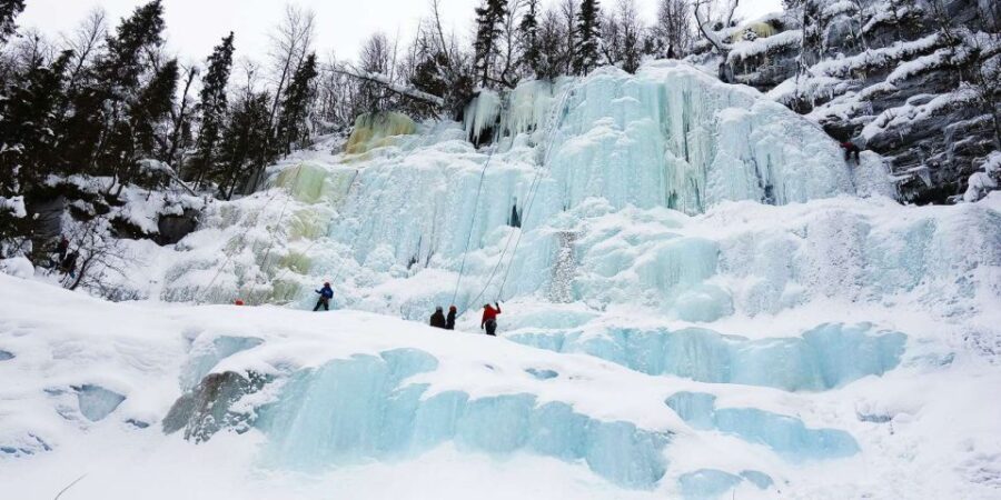 From Rovaniemi: Korouoma Frozen Waterfalls Small-Group Hike