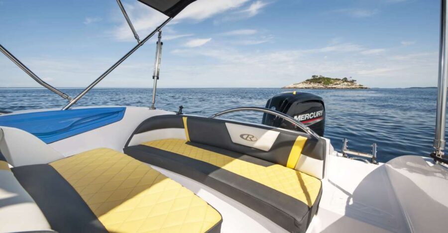 From Rovinj: Sea Caves & Sandy Levan Island Speedboat Tour