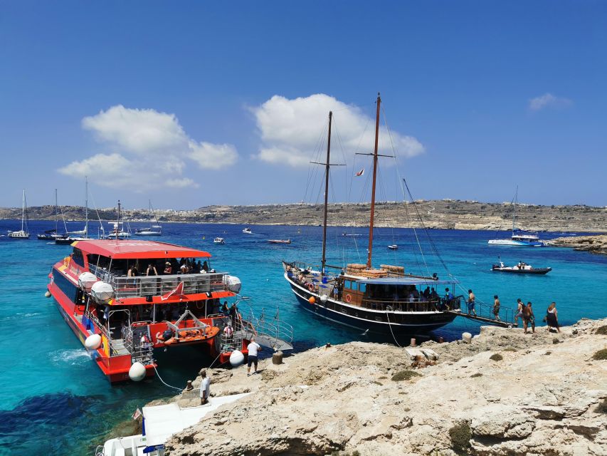 From Sliema Or Bugibba Two Islands Ferry To Comino And Gozo