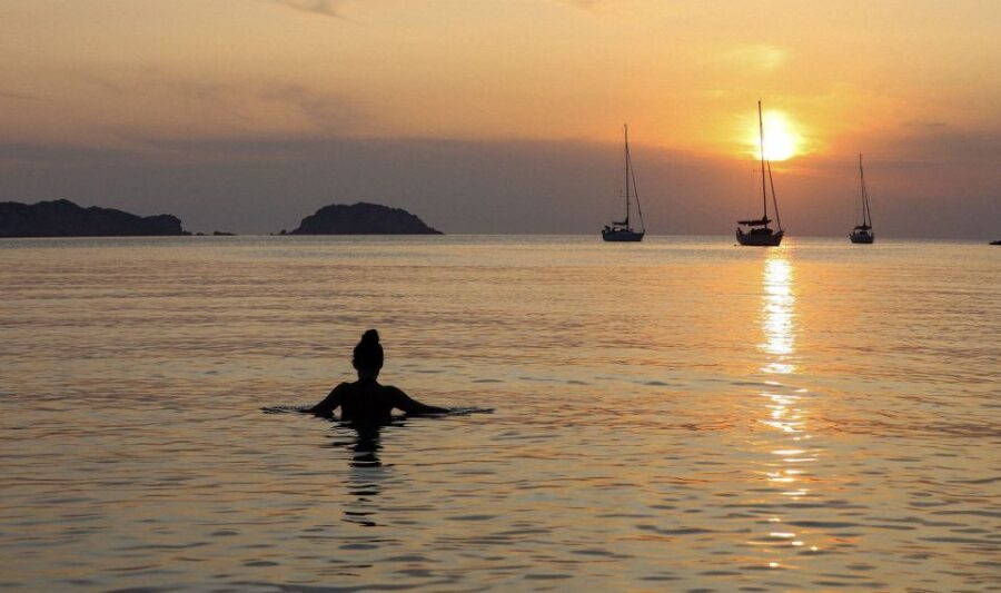 From Sorrento: Capri Sunset Boat Tour