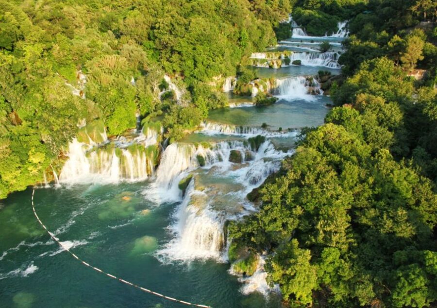 From Split: Krka Waterfalls Cruise & Trogir Walking Tour