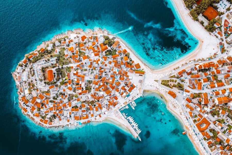 From Split/Trogir: Krka Waterfalls & Primosten Private Tour