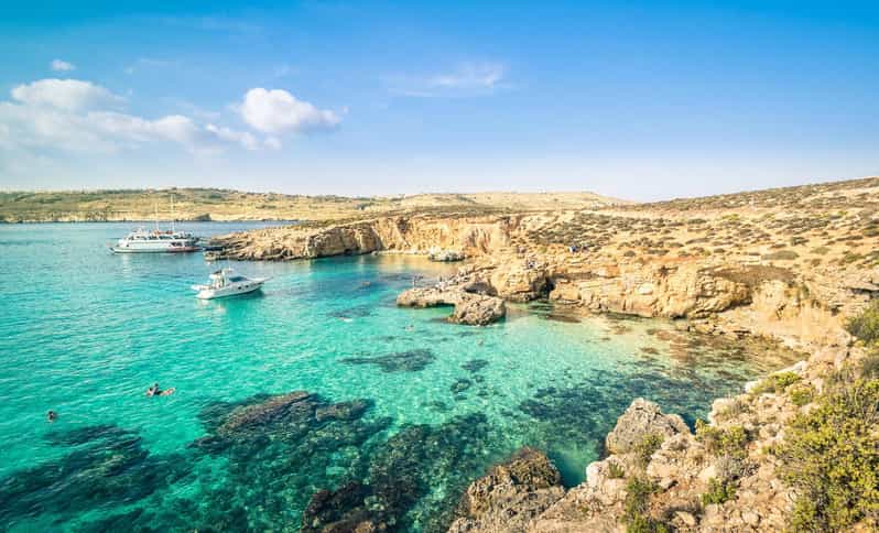 From St. Julians: Comino and Blue Lagoon Trip by Speedboat