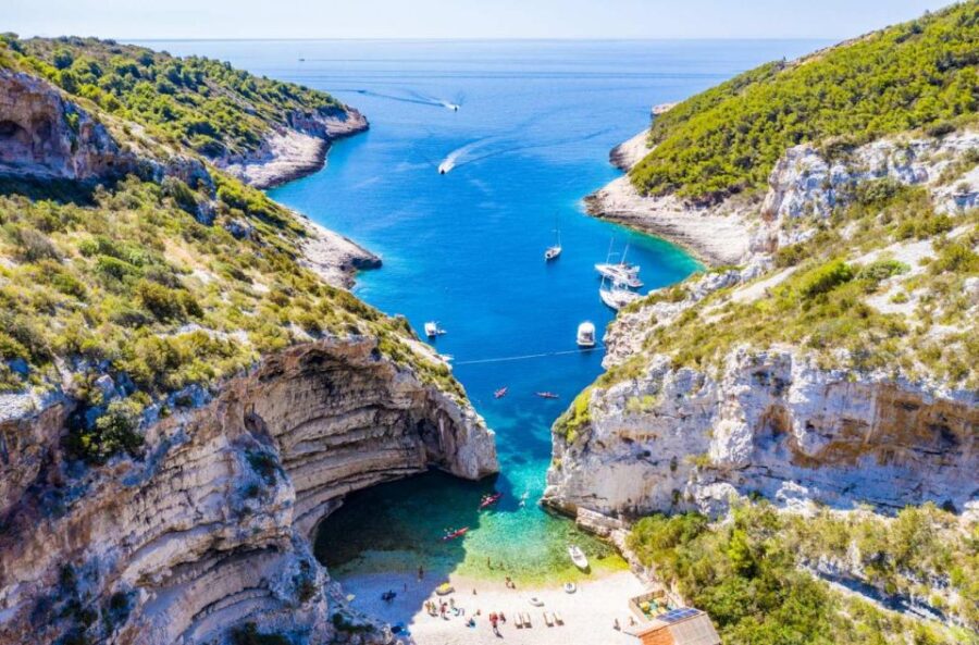 From Trogir & Split: Blue Cave & 5 Islands Full-Day Tour