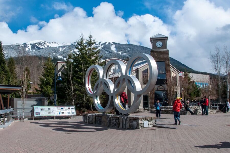 From Vancouver: Whistler Village and Lost Lake Snowshoe Trip