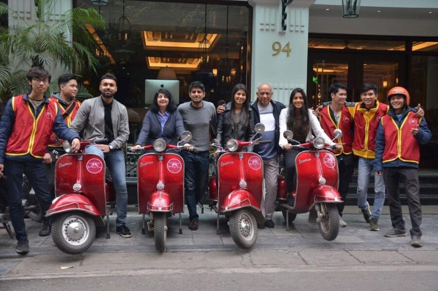 Hanoi City & Food Tour by Vespa - by Night!
