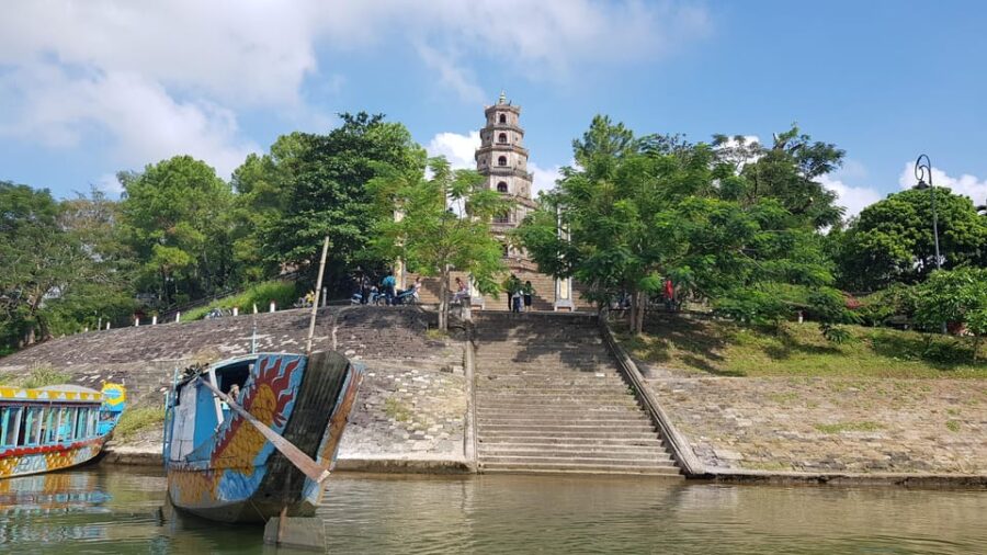 Hue: Walking Tour to Thien Mu Pagoda and Back by Boat Trip