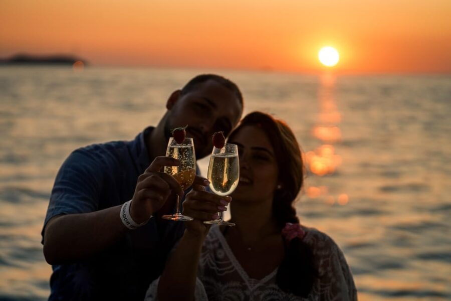 Ibiza: Secret Coves Guided Boat Tour With Open Bar and Tapas