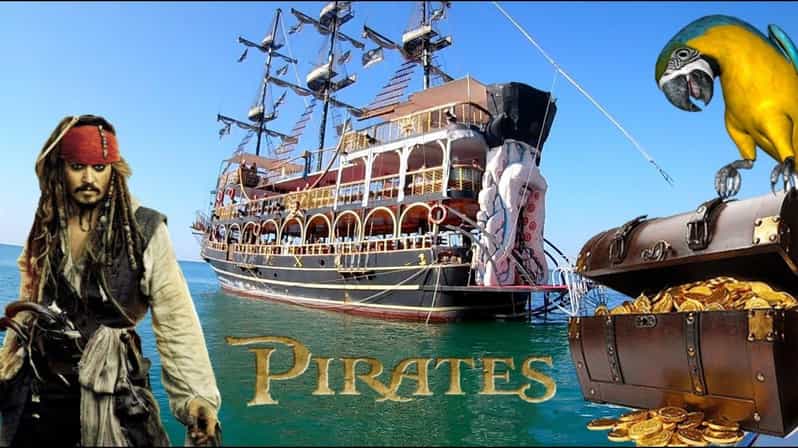 Icmeler Pirate Boat Trip, Lunch Unlimited Drinks, Foam Party