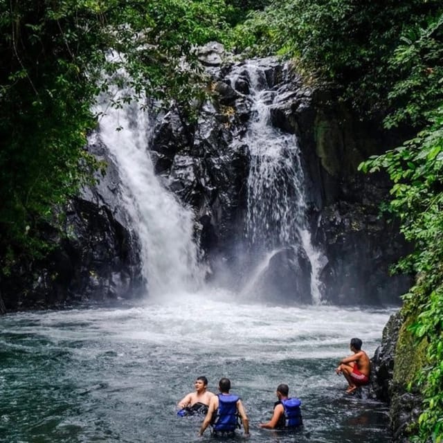 Jumping Sliding at Aling- Aling Waterfall and Handara Gate