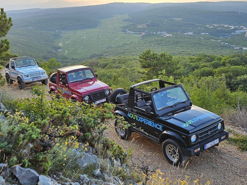 Krk: Sunset and Backcountry Off-Road Jeep Tour