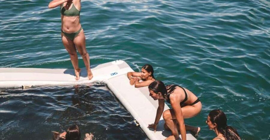 Le Grau-du-Roi: Pool Slide Party on a Catamaran