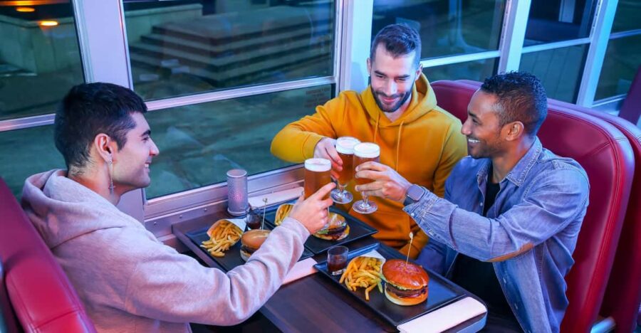 Luxembourg: American-Style Dinner in a Vintage Bus
