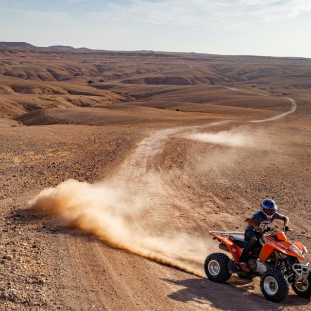 Marrakech: Agafay Desert Quad Bike With Lunch And Pool