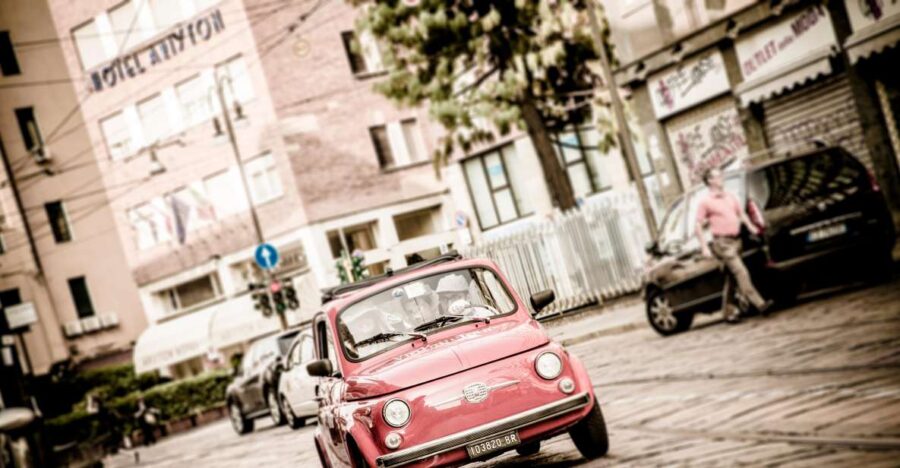 Milan: BIG CentralCityTour by Vintage Fiat 500 (3hs, 3stops) - Tour Overview