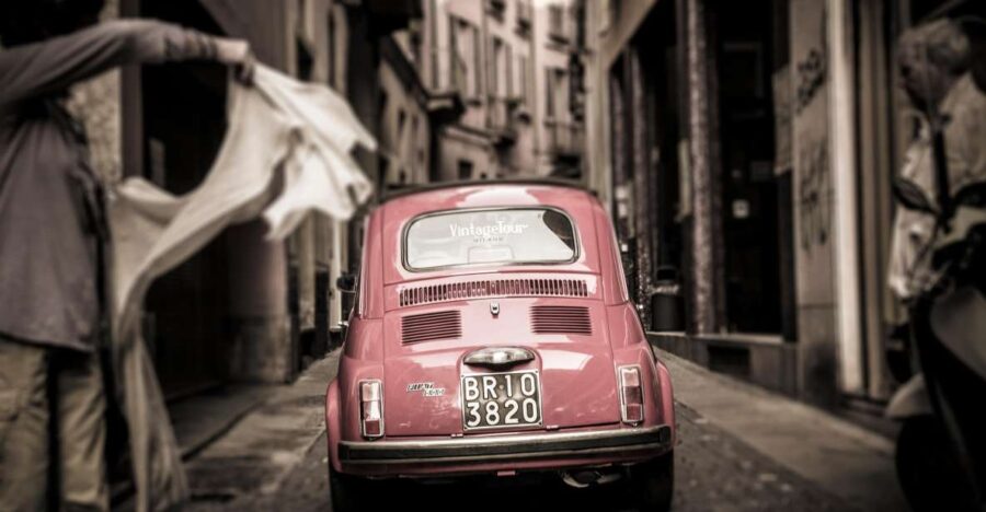 Milan: Night Tour by Vintage Fiat 500 (3hs, 3stops) - Tour Overview