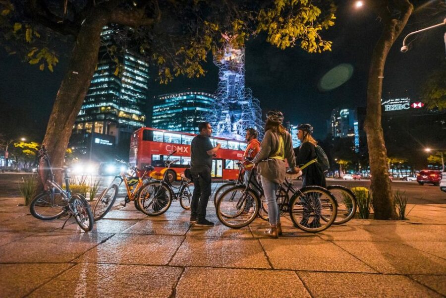Night Street Food Bike Tour Mexico City - Itinerary Details