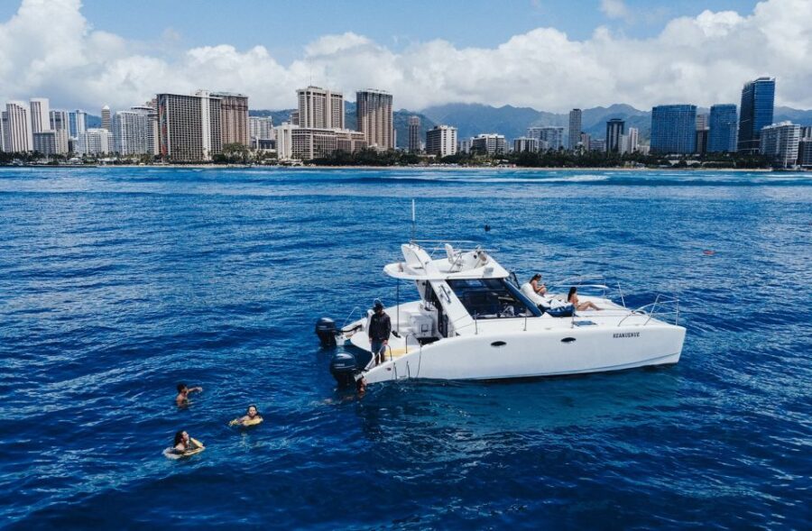 Oahu: Private Catamaran Sunset Cruise & Optional Snorkeling