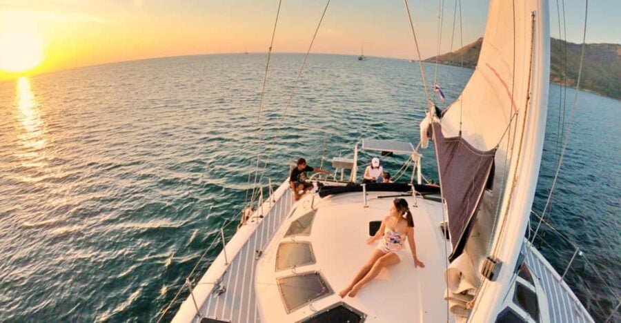 Phuket: Coral Island Catamaran Cruise With Sunset Dinner - Cruise Details
