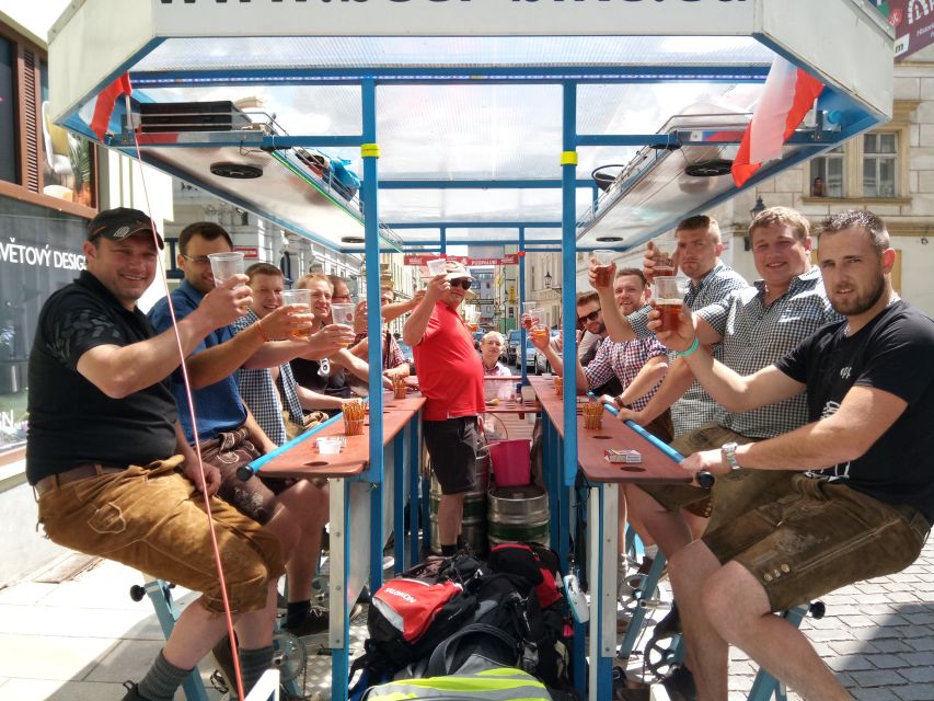 Pilsen: 1.5-Hour Beer Bike With Unlimited Beer