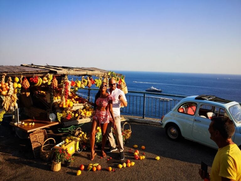 Positano/Praiano: Iconic Fiat 500 Private Amalfi Coast Tour