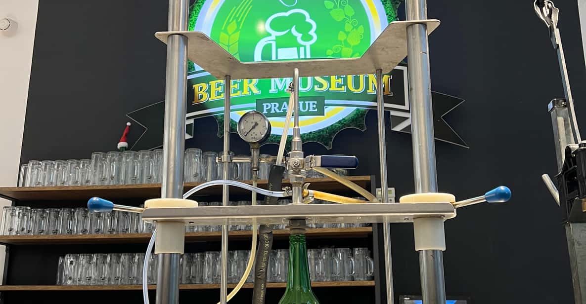 Prague: Beer Museum Tour With Tasting and Bottling Your Beer