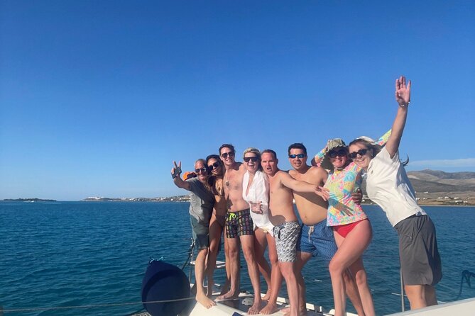 Private Full Day Catamaran Cruise From Paros With Lunch