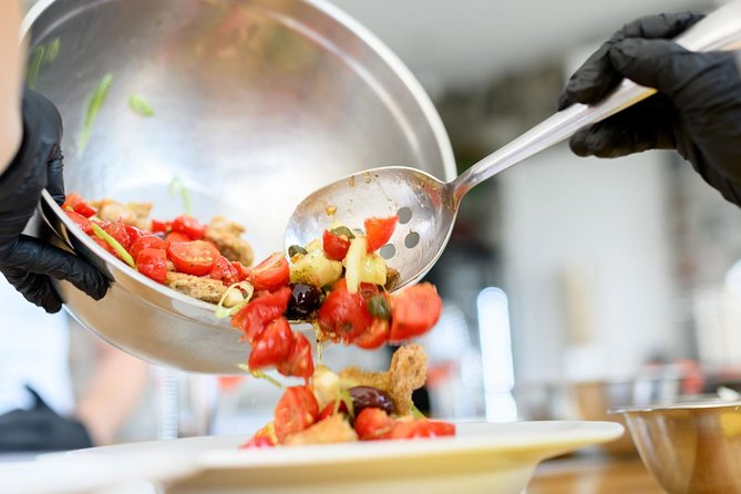 Private Santorini Cooking Class With a Chef Overlooking a Beautiful Garden